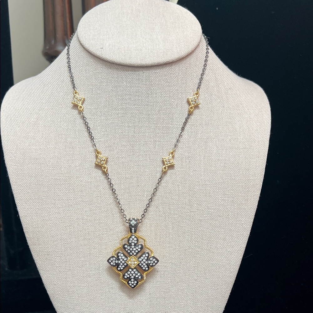 Gold and Silver Pendant Necklace